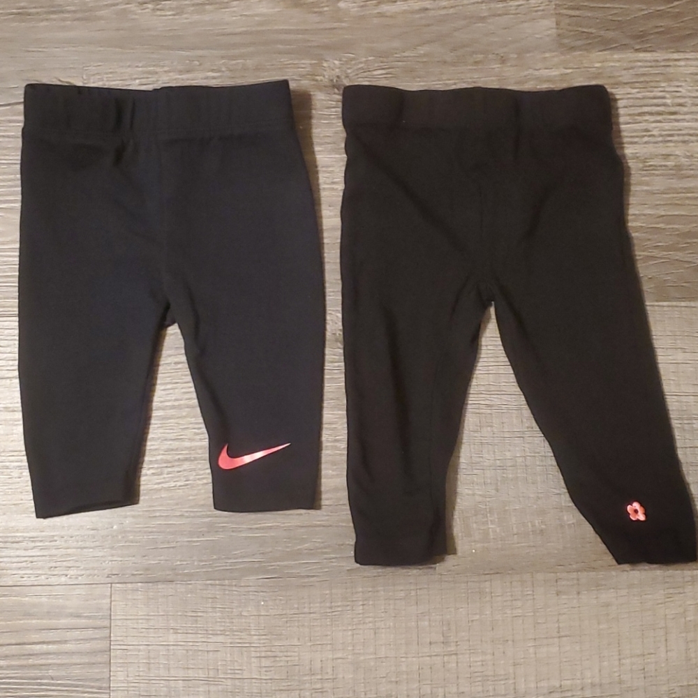 Two leggings 12m Nike capris and limited too